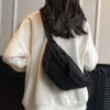 Sac de taille en toile pour femmes, nouvelle collection de loisirs, Portable, fermeture éclair, Style coréen, sac de poitrine, sac à bandoulière, sac de taille, sport