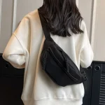 Sac de taille en toile pour femmes, nouvelle collection de loisirs, Portable, fermeture éclair, Style coréen, sac de poitrine, sac à bandoulière, sac de taille, sport