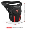 led lumière rouge moto jambe sac cuisse ceinture hanche bum étanche ride cyclisme motard taille sac fanny pack moto voyage randonnée poche