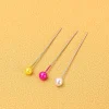 Épingles à tête de perle multicolores 300 pièces: grandes têtes, faciles à utiliser, parfaites pour la couture et l'artisanat (avec boîte)