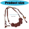 e56a bohemian flower rope corteau corde à franges brotte taille pour femmes photographie