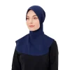 turban instantané musulman uni en forme de tonneau hijab sportif pour la natation