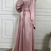 abaya modeste ramadan musulman de mode maxi robe turquie caftan vêtements islamiques musulman pour les femmes robe hijab caftan robes