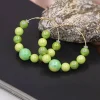 boucles d'oreilles pour femmes, accessoires, nouvelle mode, perles rondes, cœur d'amour, cerceau coloré, loisirs, fête, vacances, bijoux, 2025