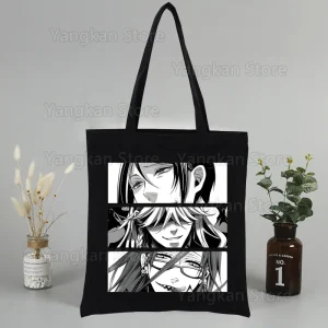 Black Butler-Sac à Main en Toile Simple et Élégant pour Femme et Fille, Accessoire Décontracté, GT