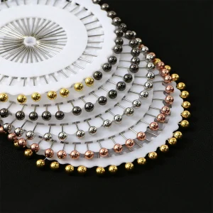 Épingles rondes pour Hijab, 40 pièces, épingles pour tête d’écharpe, tête de perle ronde blanche colorée, couture, épingle de Quilting, accessoires de couture Épingles rondes pour Hijab, 40 pièces, épingles pour tête d’écharpe, tête de perle ronde blanche colorée, couture, épingle de Quilting, accessoires de couture