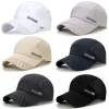Casquettes de sport Chapeau de soleil d&rsquo;été pour hommes et femmes Chapeau de baseball de pêche Protection UV Casquette respirante en maille légère à séchage rapide en plein air