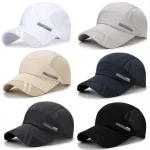Casquettes de sport Chapeau de soleil d&rsquo;été pour hommes et femmes Chapeau de baseball de pêche Protection UV Casquette respirante en maille légère à séchage rapide en plein air