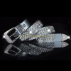 Ceinture en scintillante, cloutée, pour jean, mode Cowgirl Western, ceinture en 10CD