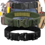 Ceinture tactique à dégagement rapide pour hommes, 1 pièce, ceinture de Combat de Style à la mode pour les activités de plein air et la pêche