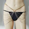 ceinture chaîne de taille pour femmes, mode sexy multicouche en métal, bijoux de corps, vêtements tendance, bikini, accessoires de plage d'été
