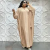 abayas de luxe en mousseline de soie pour femme, boubou, mode musulmane, caftan marocain, robes de soirée de mariage, vêtements africains, dubaï, 2025