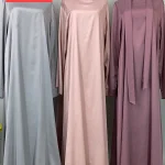 Abaya-Robe Maxi Luxueuse en Satin pour Femme Musulmane, Caftan Marocain, Vêtement Islamique Modeste, Ramadan, Dubaï