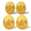 boucles d'oreilles ovales brillantes, simples et élégantes, haut de gamme européennes et américaines, mode exagérée