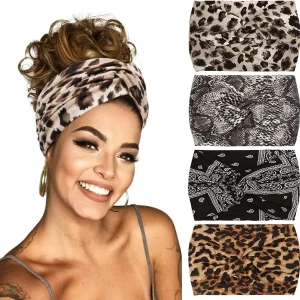 Élargissement 18CM stretch imprimé sport bandeau foulard bandeau cheveux cravate bande