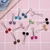 12 pièces dame musulman écharpe hijab clips perle écharpe broche broche châle écharpe tête écharpe support