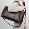 sac à main de mode pour hommes, fourre tout de voyage d'affaires, sac de bagages de luxe en cuir pu alligator avec bandoulière, sacs à bandoulière