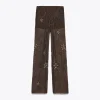 mode couleur unie paillettes femmes pantalon cordon style ample droit évasé 2025 printemps été haute rue femme pantalon