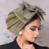 hijab avec nœud pour femme musulmane, bonnet turban pour femme, élastique doux, foulard rond, chapeaux indiens, document solide, mode, nouveau, 2025