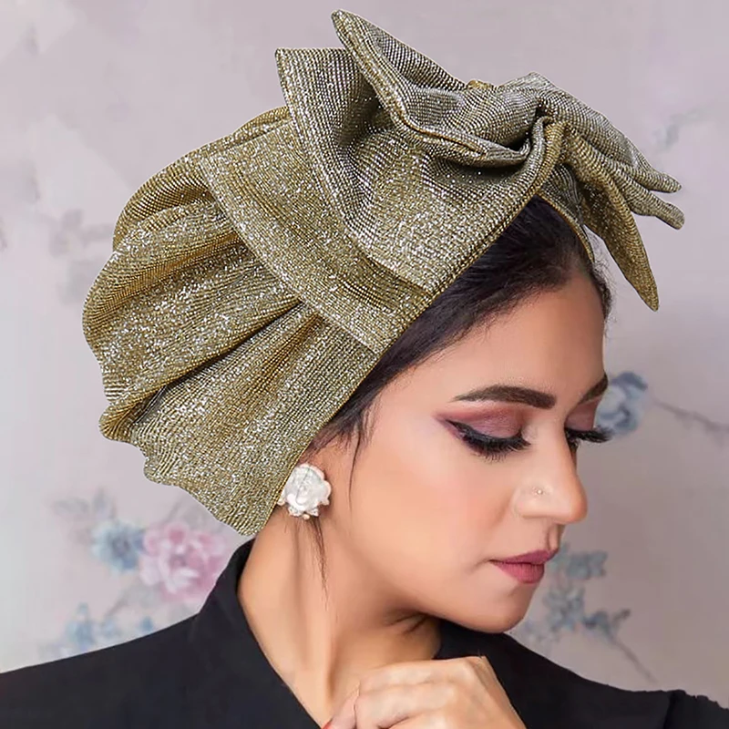 hijab avec nœud pour femme musulmane, bonnet turban pour femme, élastique doux, foulard rond, chapeaux indiens, document solide, mode, nouveau, 2025