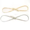 ceintures élastiques en chaîne dorée pour femmes, taille en métal argenté, feuille extensible, ceinture dorée, jupe habillée, riem skinnny