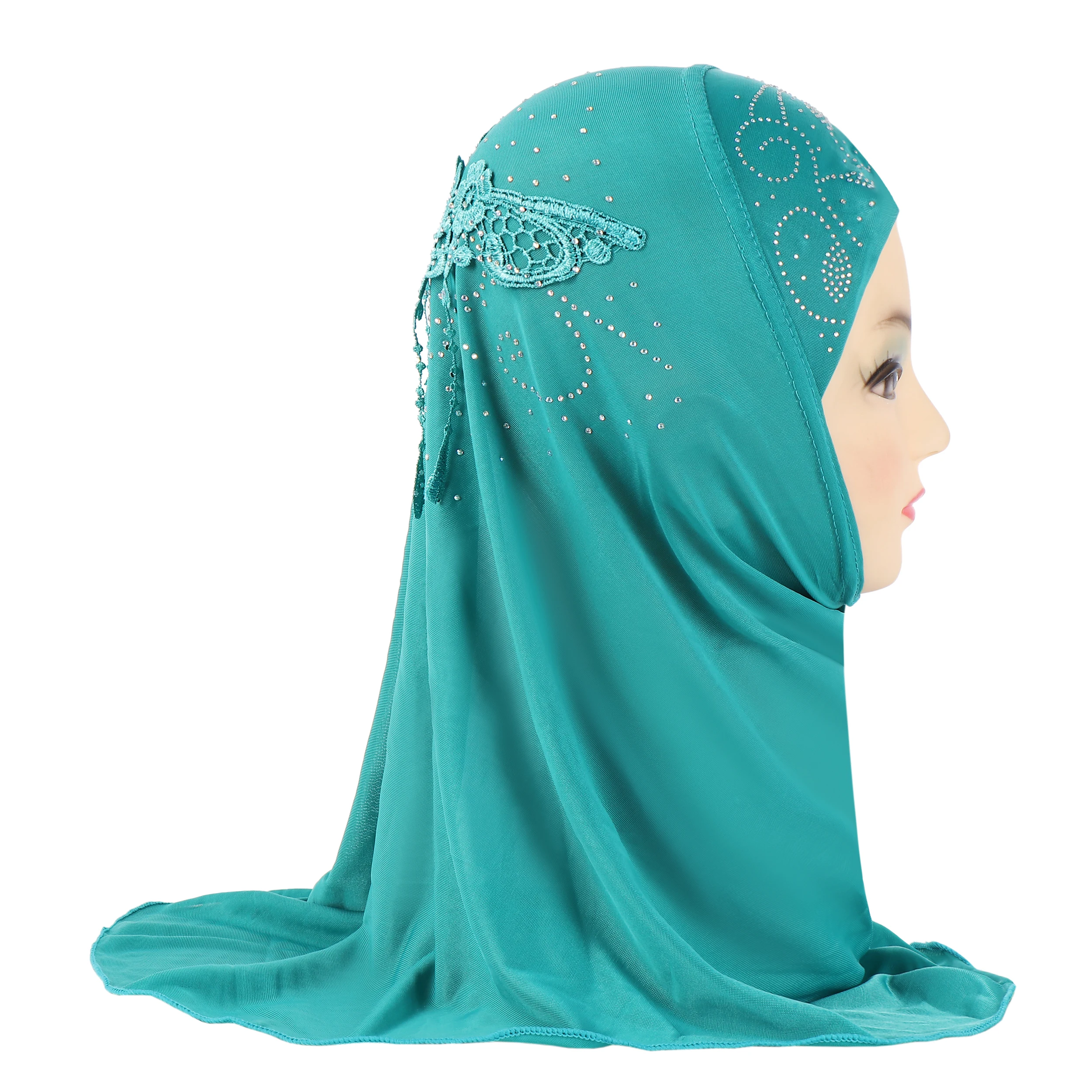 H039 belle petite fille amira hijab avec dentelle au dos ajustement 2-5 ans enfants tirer sur écharpe islamique foulard H039 belle petite fille amira hijab avec dentelle au dos ajustement 2-5 ans enfants tirer sur écharpe islamique foulard