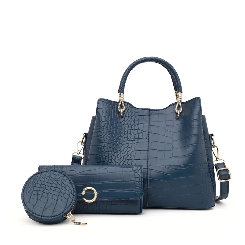 sac à main femme ensemble 3 pièces sac à bandoulière femme sac à main mode sac en cuir vintage sac à main grande capacité sac à bandoulière incliné