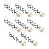 Pinces à cheveux en perles pour femmes, 10 pièces, épingle à cheveux pour dames, bobine en spirale, mariée Pinces à cheveux en perles pour femmes, 10 pièces, épingle à cheveux pour dames, bobine en spirale, mariée