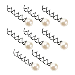 Pinces à cheveux en perles pour femmes, 10 pièces, épingle à cheveux pour dames, bobine en spirale, mariée Pinces à cheveux en perles pour femmes, 10 pièces, épingle à cheveux pour dames, bobine en spirale, mariée