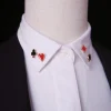 broches de cartes de poker amusantes, 4 pièces, "pêche", "coeur", "diamant", "club", épingles décoratives en métal, ornements pour vêtements
