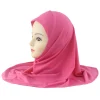 filles instantané hijab écharpe musulman bonnet hijabs tête enveloppement turban pour 7 12 ans enfants ramadan islam foulard turban amira châles