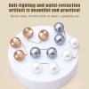 Épingles de sûreté antidérapantes en perles, 8 pièces, broche de décoration pour robe, épingles de fixation de taille, réglage du col, écharpe, mode de sécurité