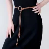 Une nouvelle cravate Audirope pour femme, MES avec une robe de costume dans une ceinture de style ins, peut être facilement MES avec n&rsquo;importe quel style, costume