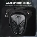 Sac latéral de jambe de moto, étanche, taille basse, ceinture de cuisse, hanche, sac à main pour téléphone portable, sacs banane, ceinture réglable