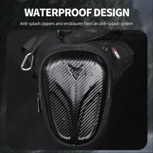 Sac latéral de jambe de moto, étanche, taille basse, ceinture de cuisse, hanche, sac à main pour téléphone portable, sacs banane, ceinture réglable