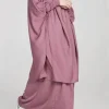 femmes 2 pièces jilbab ensembles longue khimar + jupe ensembles robe hijab eid musulman prière vêtement abaya à capuche ramadan robe islamique niqab