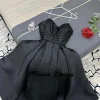 mina personnalisé satin luxueux robe de soirée saoudienne es paillettes robe de soirée 2024 noir occasion spéciale occasions formelles robes