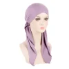 chapeau hijab nikmusulman pré attaché pour femme, Écharpe de sauna, longue queue, perte de cheveux, bonnet, turban, bandanas, bande de sauna