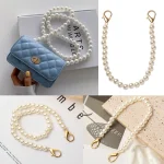 JOPearl-Ceinture perlée pour sac à main, longue sangle perlée, accessoires de sac à main, remplacement de l&rsquo;hectare de bricolage, mode, Foy