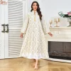 dubaï abayas paillettes brodées caftan marocain caftan femme musulmane robe de luxe robes de soirée turques gland turc abayas