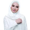 femmes hijab grand satin carré mode écharpe imitation soie cheveux emballage cadeau foulard couleur unie foulards
