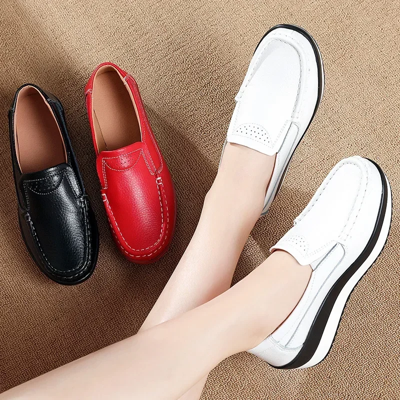 Chaussures plates à plateforme pour femmes, sandales creuses imprimées, chaussures de marche décontractées de styliste, baskets respirantes à semelle compensée, nouvelle collection printemps été