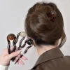 Bâtonnets de cheveux en perles, épingle à cheveux en forme de U pour femme, tête de boulette de viande, pinces à chignon, épingle à cheveux chinoise, accessoires pour cheveux de Style