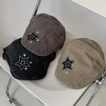 Chapeaux Y2k décontractés et réglables, doux et Cool, Star Chic, Vintage, Harajuku, coréen INS, bérets de peintre, casquettes Streetwear