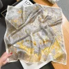 100% véritable foulard en soie nouveau châle naturel enveloppes femmes dames mode foulards foulard bandana carré bandeau hijab poncho pashmina