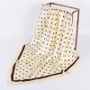 foulard de tête femmes marque de luxe 90 × 90 cm foulard carré en soie satin bandana cheveux doux foulard hijab foulards de cheveux pour dames
