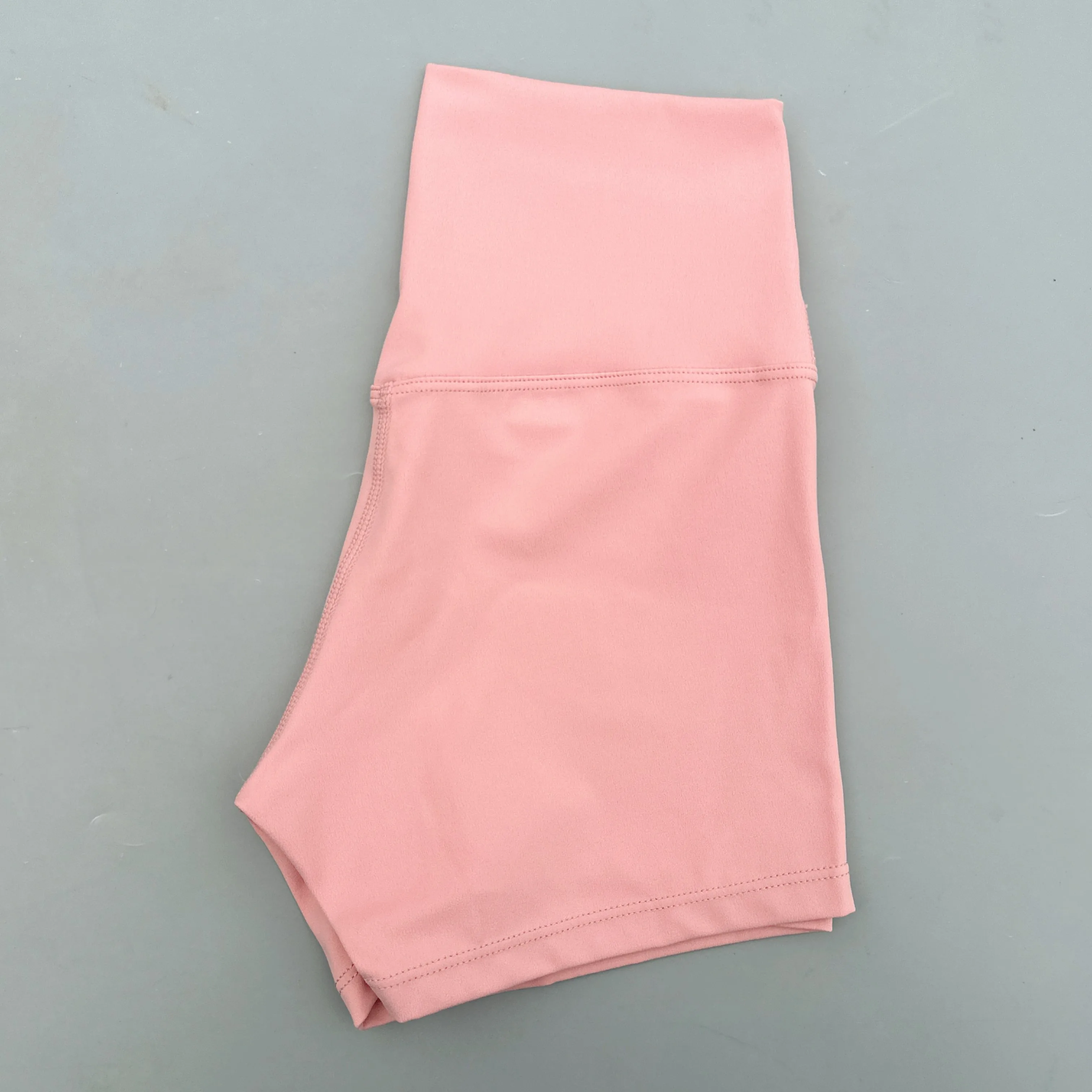 Sexy couleur unie femmes Fitness Sport court taille haute athlétique Yoga jambe courte cyclisme entraînement complet Jogging Squat preuve