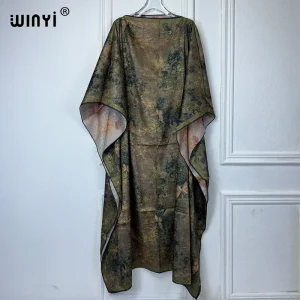 WINYI-Robe longue maxi kaftan pour femme musulmane, tenue de soirée élégante, de luxe, de haute qualité, style bohème, dubaï
