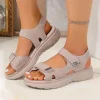 Summer New Women&rsquo;s Sport Sandals Thick Sole Shoes Platform Lightweight Plus Size Casual Comfortable Fish Mouth Sandals