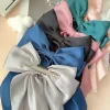 pinces à cheveux en satin pour filles, 6styles, longues et grandes nœuds flottants, pince à cheveux arrière, rouge internet avec le même tempérament, accessoires pour cheveux élégants